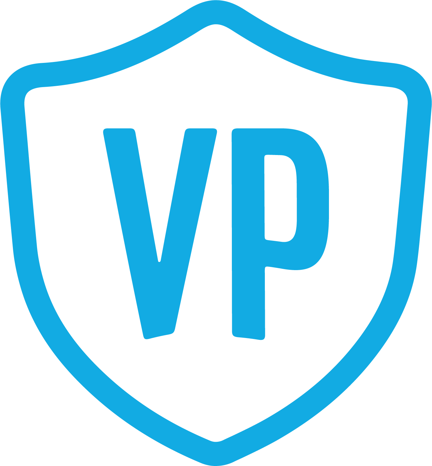 VP logo with a white background.